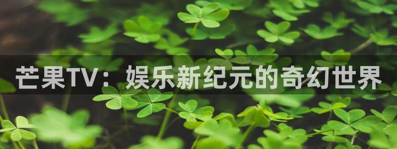 免费南瓜电影：芒果TV：娱乐新纪元的奇幻世界